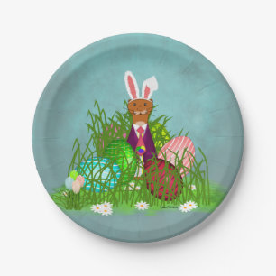 Oliver The Otter and the Great Easter Egg Hunt Paper Plate