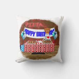 Oliver The Otter is 6 Years Old! Happy Birthday Cushion