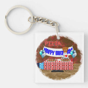 Oliver The Otter is 6 Years Old! Happy Birthday Key Ring