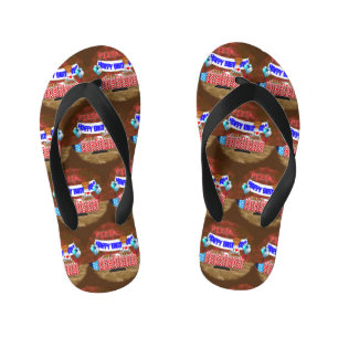 Oliver The Otter is 6 Years Old! Happy Birthday  Kid's Thongs