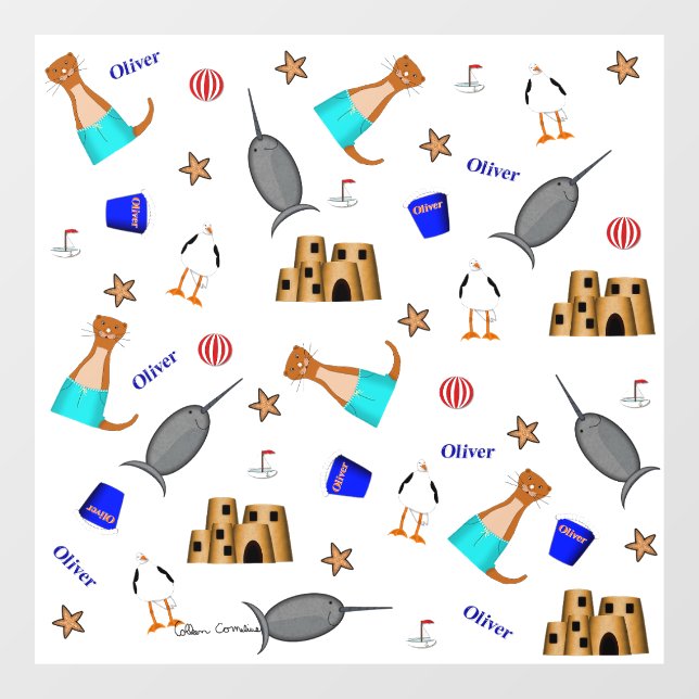 Oliver The Otter Summer Beach Vacation Pattern (Sheet)