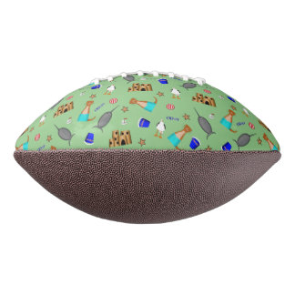 Oliver The Otter Summer Beach Vacation Pattern Football