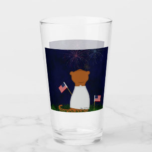 Oliver The Otter Watching Fireworks Glass
