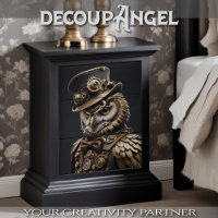 Oliver the Steampunk Owl - Decoupage - 