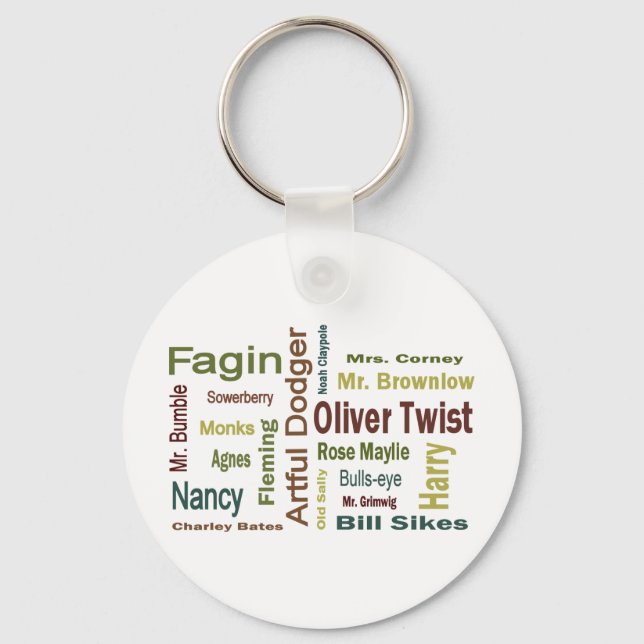 Oliver Twist Characters Key Ring (Front)