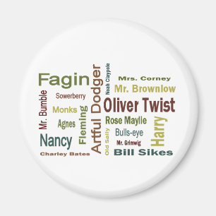 Oliver Twist Characters Magnet
