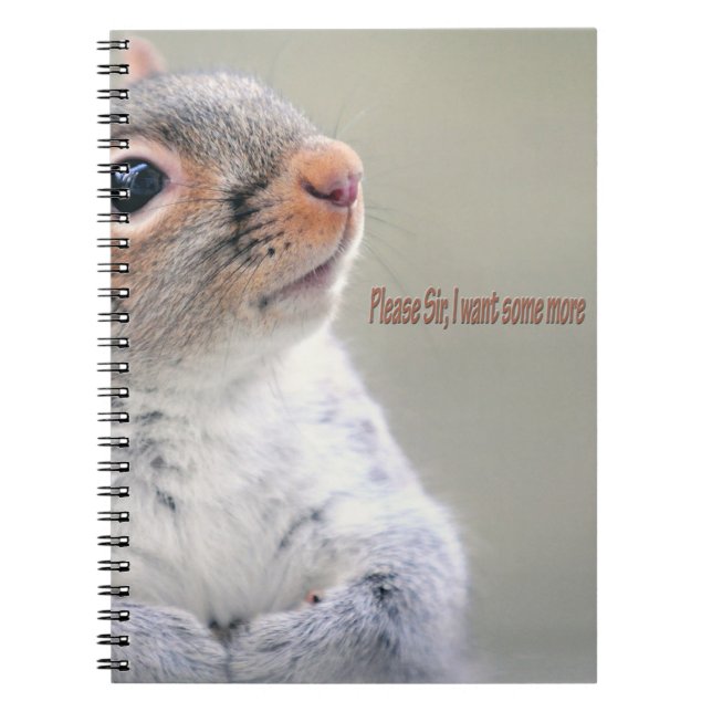 Oliver Twist Squirrel Notebook (Front)
