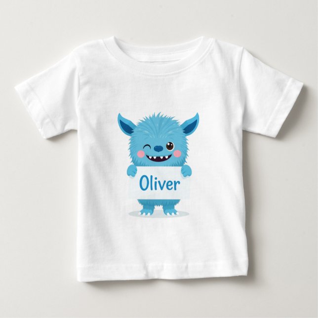 Oliver's Monster Calling Card Baby T-Shirt (Front)