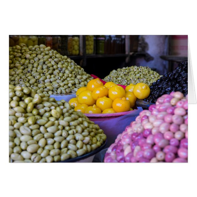 Olives And Lemon At Market (Front Horizontal)
