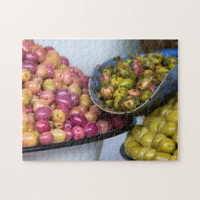 Olives At Market Jigsaw Puzzle (Horizontal)