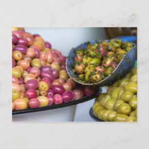 Olives At Market Postcard