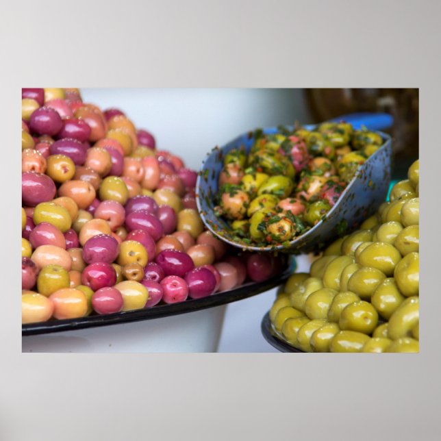 Olives At Market Poster (Front)