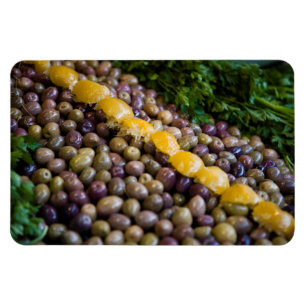 Olives Displayed At Market Magnet