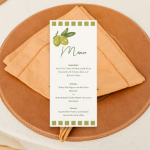 olives drawings Wedding Menu 