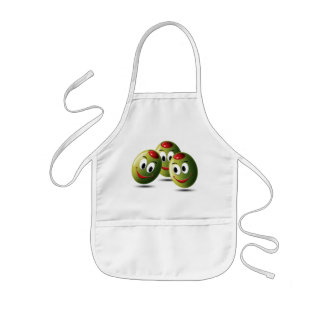 Olives filled with smile kids apron
