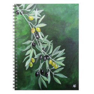 Olives in the November Dusk Painting by Alfred Fox Notebook