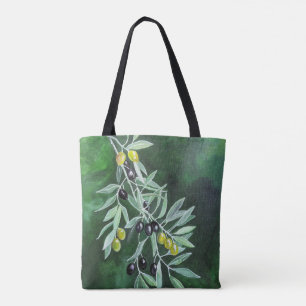 Olives in the November Dusk Painting by Alfred Fox Tote Bag