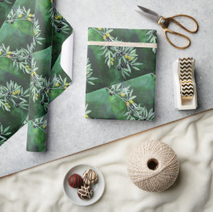 Olives in the November Dusk Painting by Alfred Fox Wrapping Paper