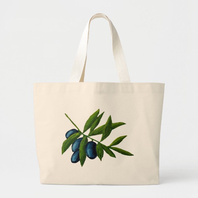 olives large tote bag (Front)