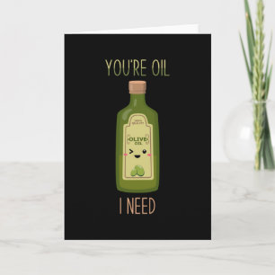 Olives Pun Funny Card