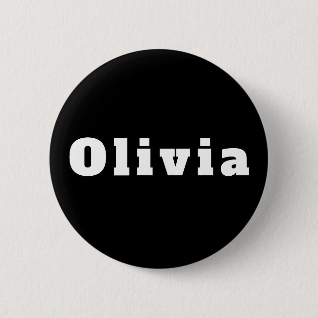 Olivia 6 Cm Round Badge (Front)