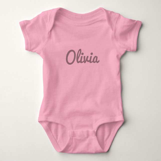 Olivia Baby Clothes Baby Bodysuit (Front)