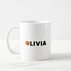 Olivia Basketball Coffee Mug