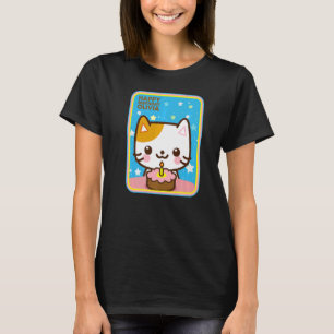 Olivia Cat Tiny Cake Silly Fun Kitten Cute Happy B T-Shirt