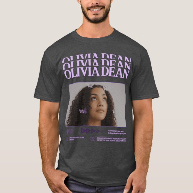 Olivia Dean Messy Design friends friend girl T-Shirt (Front)