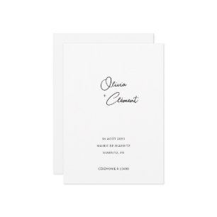 Olivia Minimalist + Elegant Share your wedding Invitation