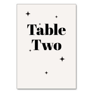 OLIVIA Modern Ivory Celestial Wedding Breakfast Table Number