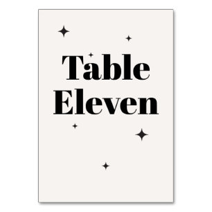 OLIVIA Modern Ivory Celestial Wedding Breakfast Table Number