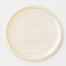 OLIVIA Modern White Real Wax Envelope Seal