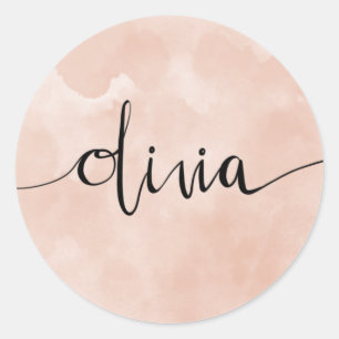 Olivia Name Hand Lettered Sticker