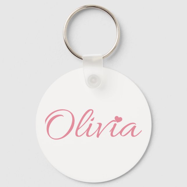 Olivia name key ring (Front)
