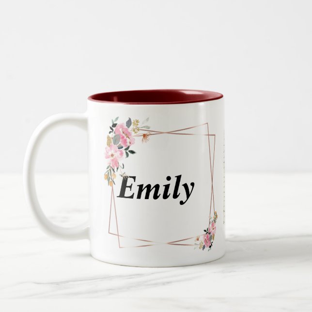 Olivia name Mug – Custom Coffee Cup with An (Left)
