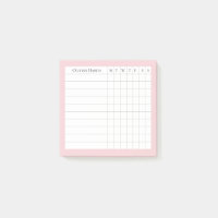 Olivia Personalised Habit Tracker in Blush