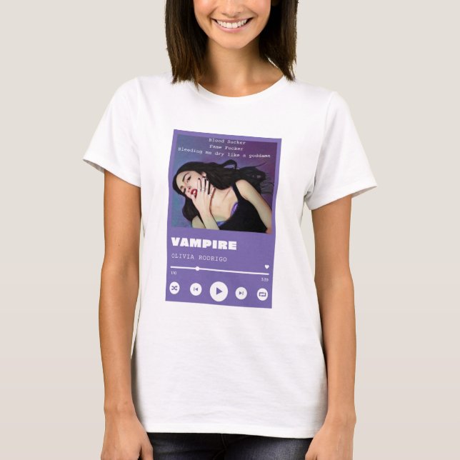 Olivia Rodrigo Vampire Lyric Shirt (Front)