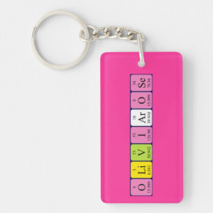 Olivia-Rose periodic table name keyring