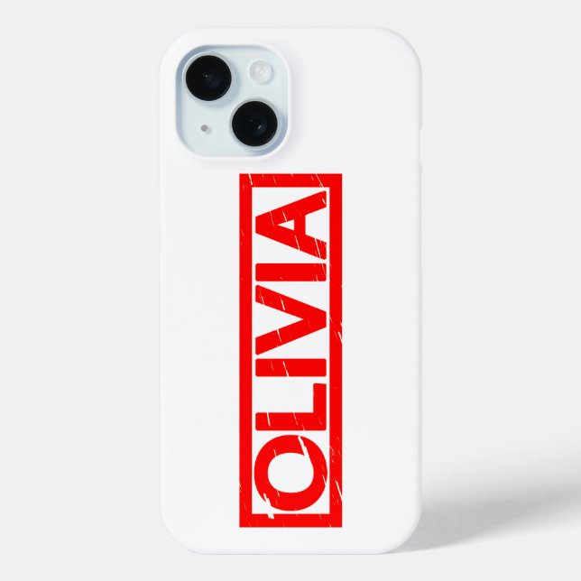 Olivia Stamp Case-Mate iPhone Case (Back)