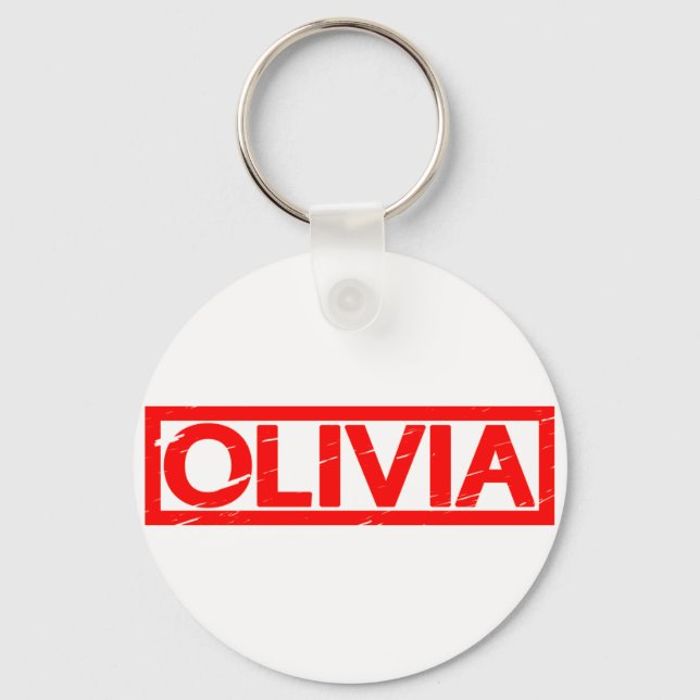 Olivia Stamp Key Ring (Front)