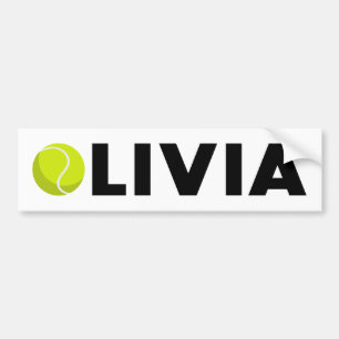 Olivia Tennis Bumper Sticker