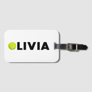 Olivia Tennis Luggage Tag