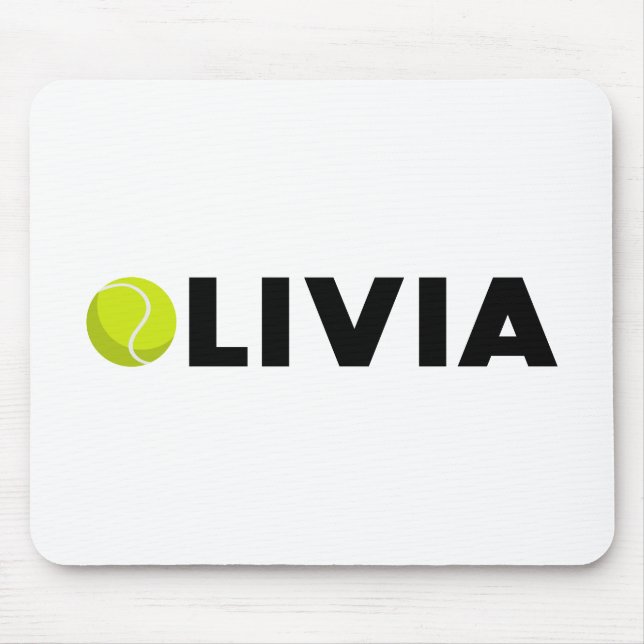 Olivia Tennis Mouse Pad (Front)