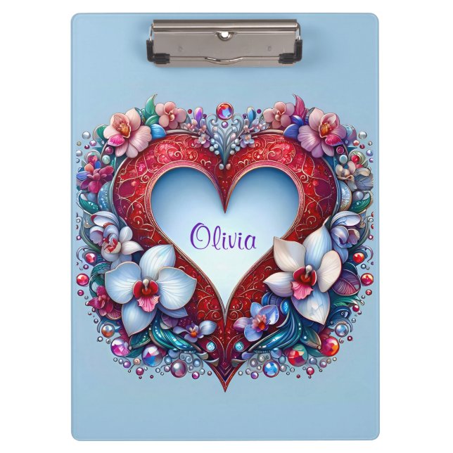 OLIVIA ~ Valentine's Day ~ Clipboard (Front)
