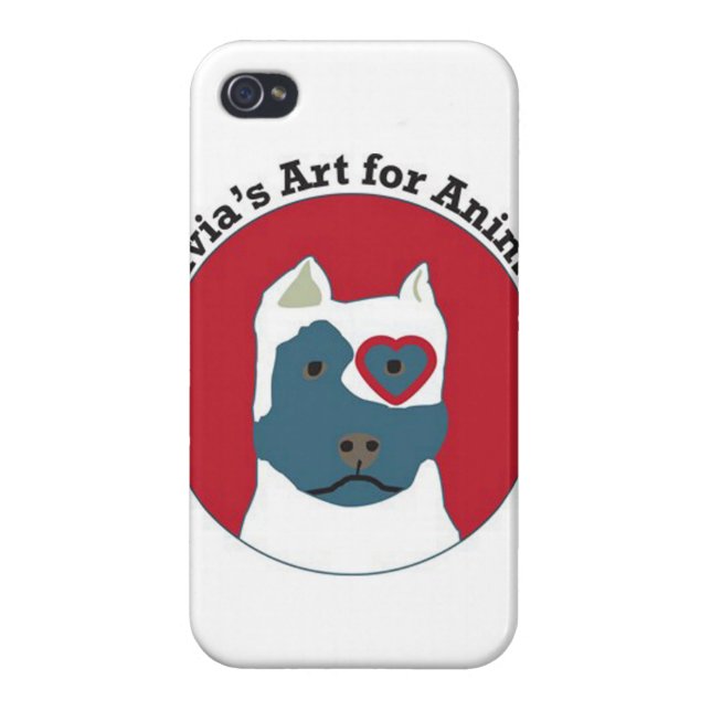 Olivia's Art for Animals Logo iPhone Case (Back)