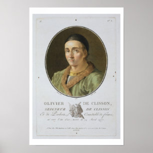Olivier de Clisson (1336-1407) from 'Portraits des Poster