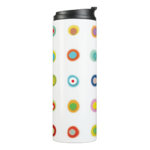 Ölkreide Circles Abstract Watercolor Art Thermal Tumbler
