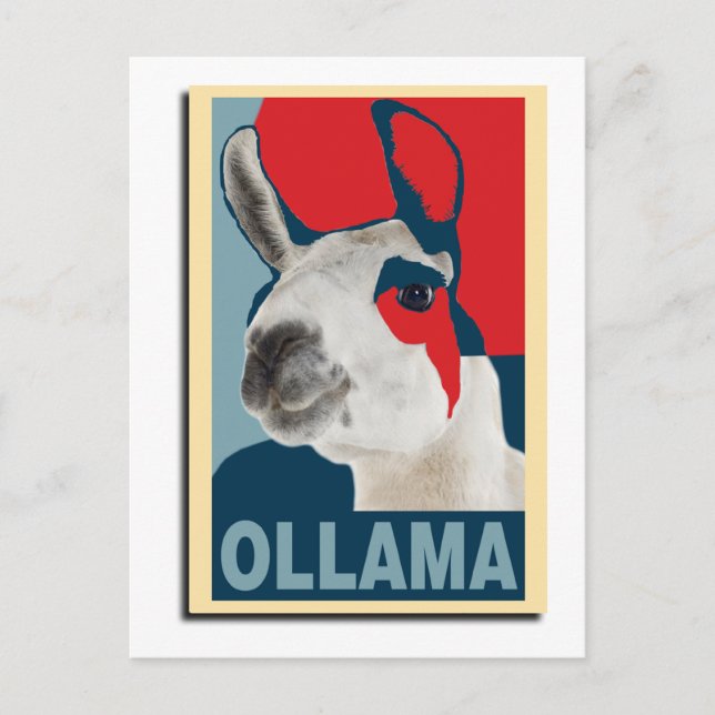 Ollama Obama - Postcard (Front)