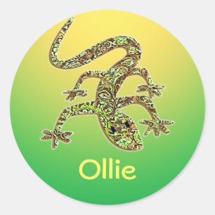 Ollie Gecko / Salamander / Lizard Sticker 1